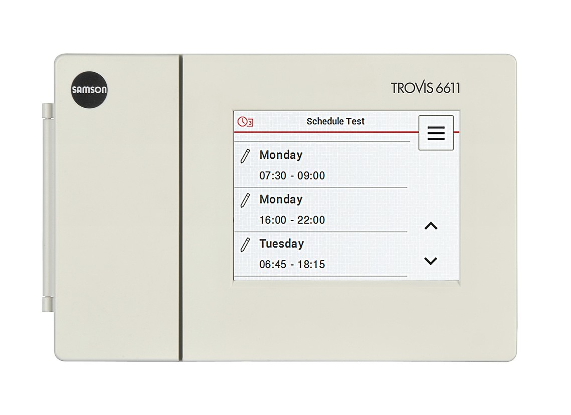 Time program SAMSON TROVIS 6611-2